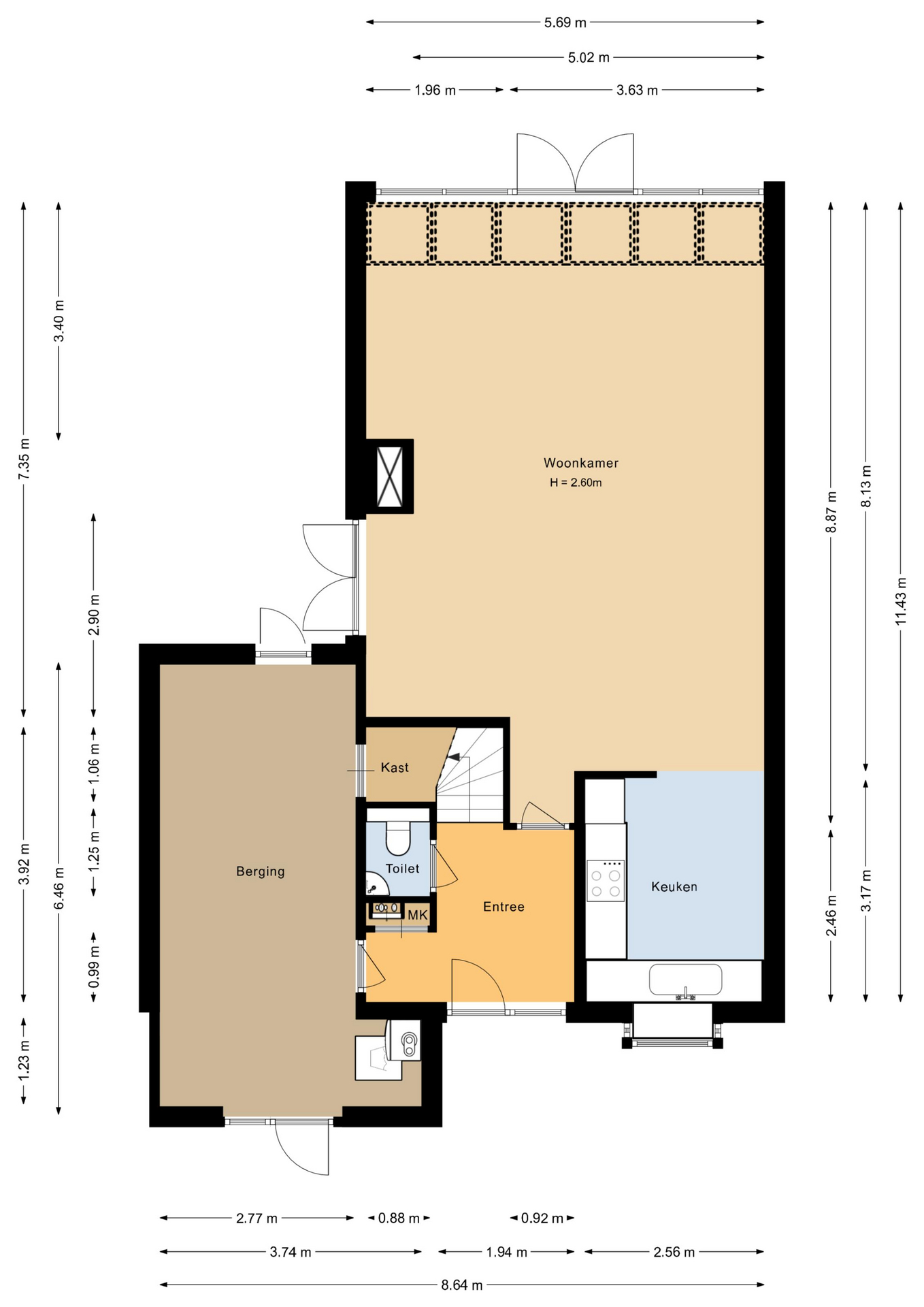 Rozengaard 17 18 - 8212 DN - lelystad-plattegrond-1